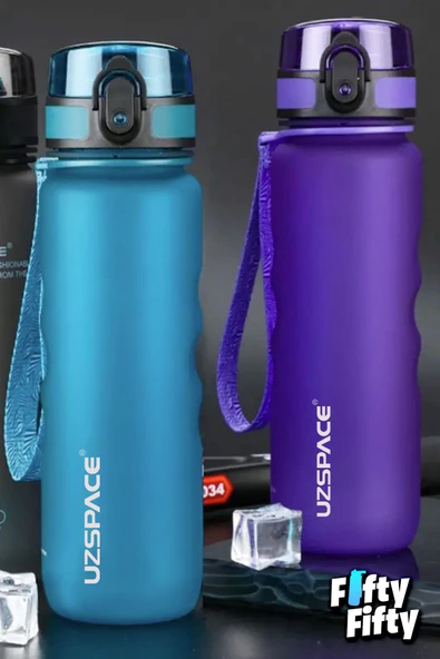 Uzspace 500 ML Kaydırmaz Maksimum Tutuş Destekli Tritan Su Matarası -FFUZ1215 - Resim 12