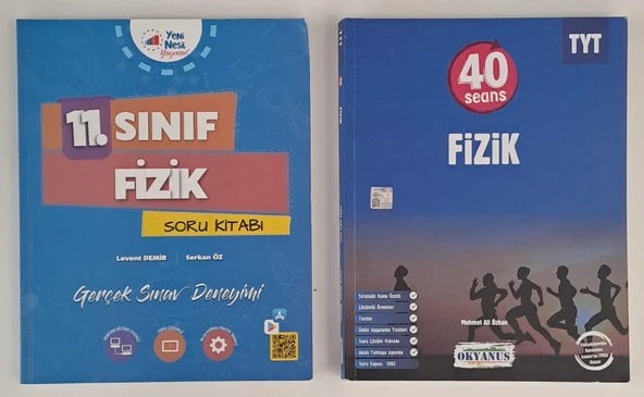 OKYANUS VE PALME YAYINLARI TYT VE 11.SINIF FİZİK SORU BANKASI ( 2.EL )
