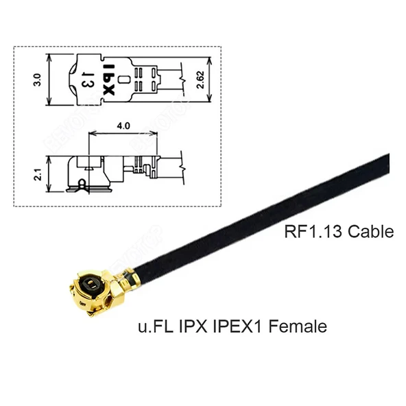 15cm Ipex1 Erkek İpex1 Dişi RF Bağlantı Kablosu  Altın Kaplama RF Anten Mhf1 UFL U.FL Mini PCIe Telefon Laptop Wifi Bluetooth Gsm Gps - 4