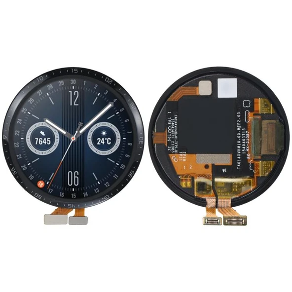 Cbtx Huawei Watch Gt 3 46mm Jpt-b19 İçin Çift Kablo Sürümü Lcd Ekran Ve Sayısallaştırıcı Tam Montaj - 3