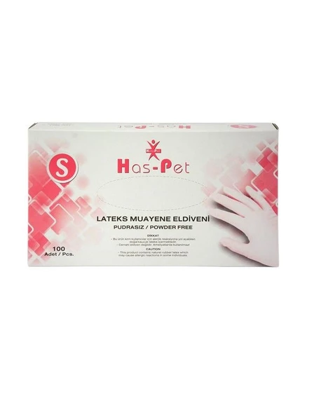 HAS-PET PUDRASIZ LATEX ELDİVEN S BEDEN - 4