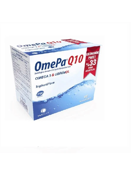 Omepa Q10 Omega3 Ubiquinol 90 Kapsül
