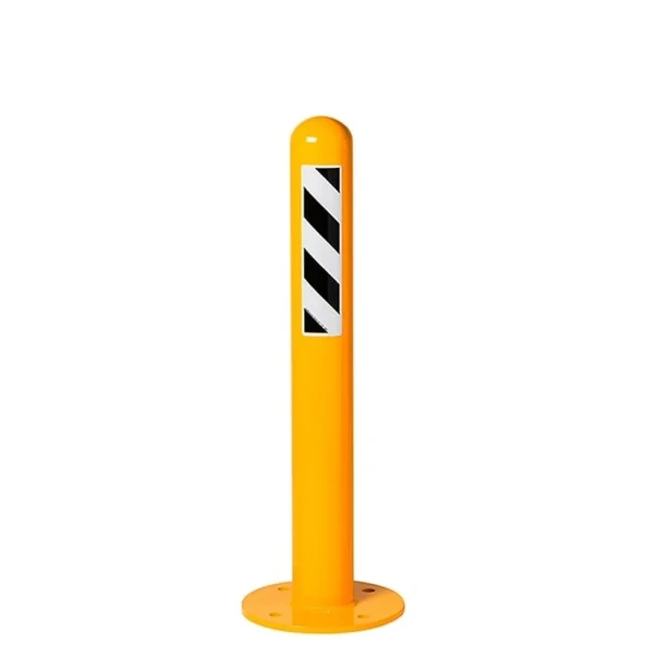 Sabit Otopark Direği Metal Delinatör Dubası Demir Sabit Park Bariyeri 60 cm Gri