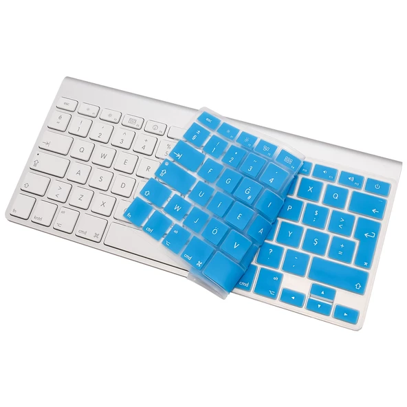 F Klavye Apple Magic Keyboard-1 Klavye Koruyucu F-Türkçe DaktiloTip Baskı A1314 A1242 ile Uyumlu - 6