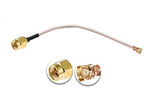 15cm Sma Erkek Ipex1 Mhf1 RF Bağlantı Kablosu  Altın Kaplama Soket Konnektör Koaksiyel Kablo UFL U.FL IPX IPEX Mini PCIe 1.13 Wifi Gsm Gps - 7
