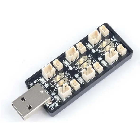 6 Kanal Usb 3.7V Lityum Pil Şarj Kartı  0.6A / 0.2A 2mm ve 1.25mm Jst-Ph Soket RC Oyuncak Model Araba Uçak FPV Drone Quadcopter - 6