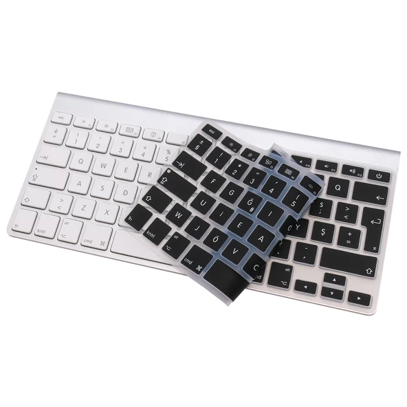 Klavye Koruyucu Apple Magic Keyboard-1 A1314 A1242 ile Uyumlu F-Türkçe DaktiloTip Baskı