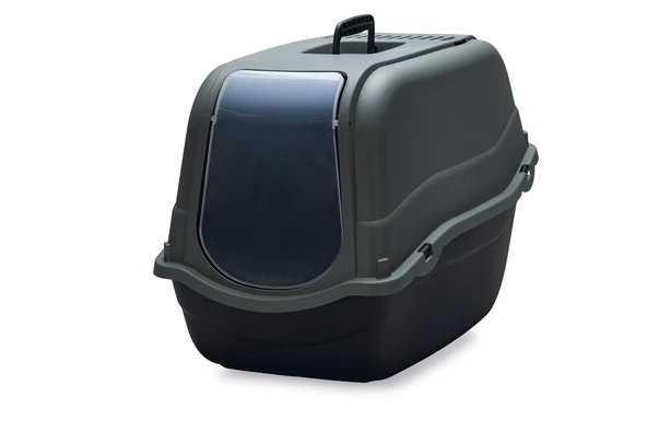 Beeztees Kapalı Kedi Tuvaleti, Koku Filtreli, Antrasit Koyu Mavi, 57x39x41cm ürün görseli