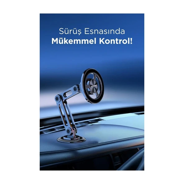 Torima JX-052 Metal Manyetik Telefon Tutucu – Güçlü Mıknatıslı, 360° Hareketli - 2