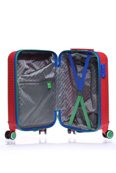 United Colors Of Benetton Kabin Boy Valiz Kırmızı BNT500 - 4