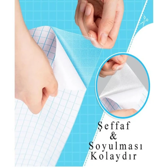 Dijifix Yapışkanlı Asetat 80micron 2mx45cm şeffaf 1 adet