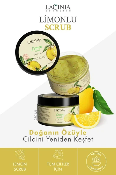 Lacinia Limonlu Scrub 250 Ml - 3