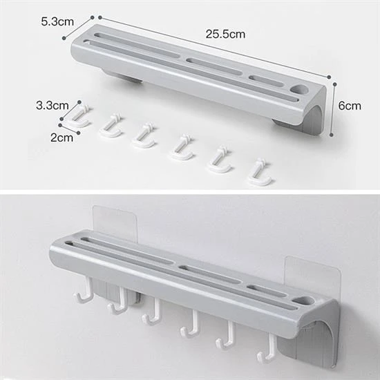 BUFFER® Pratik Çoklu Bıçak Askısı Mutfak Bıçak Düzenleyici Organizer Dayanıklı Bıçaklık - 4