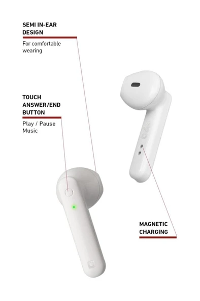 SBS Twin Buds -89293 Kablosuz Kulak Içi Bluetooth Kulaklık - 3