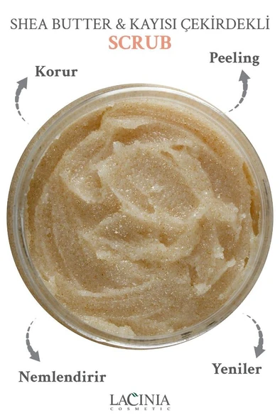 Lacinia Shea Butter & Kayısı Çekirdeği Yağlı Scrub 250 ml