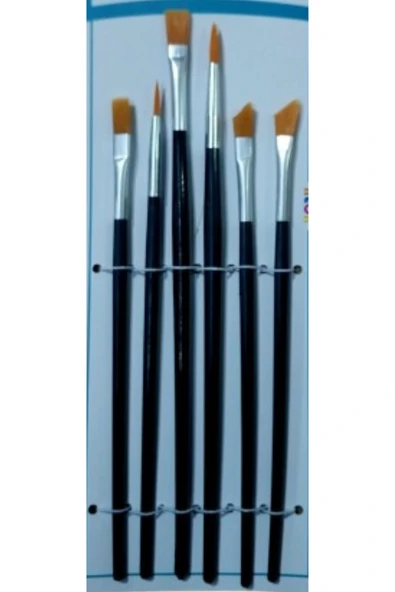 ipek fırça takımı sulu, guaj,akrilik boya fırçası takımı 6 lı set