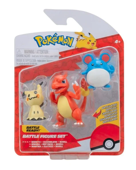 Pokemon Battle 3lü Figür Seti PKW3046