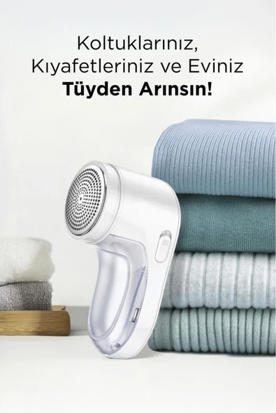 Torima Şarjlı Tüy ve Tiftik Temizleme Makinesi – 6 Bıçaklı Yedek Bıçaklı Güçlü Performans - 7