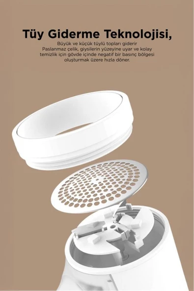 Torima Şarjlı Tüy ve Tiftik Temizleme Makinesi – 6 Bıçaklı Yedek Bıçaklı Güçlü Performans - 5