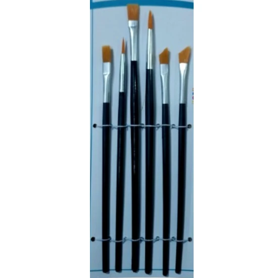 ipek fırça takımı sulu, guaj,akrilik boya fırçası takımı 6 lı set - 3