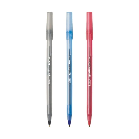 Bic Tükenmez Kalem Round Stick 1.0 MM Mavi - Resim 3