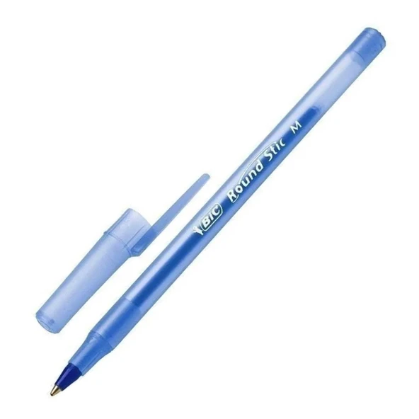 Bic Tükenmez Kalem Round Stick 1.0 MM Mavi - Resim 2