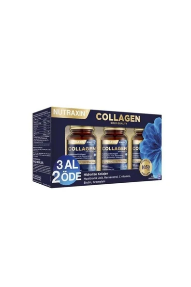 Nutraxin Beauty Gold Collagen 30 Tablet 3 Al 2 Öde ürün görseli 1
