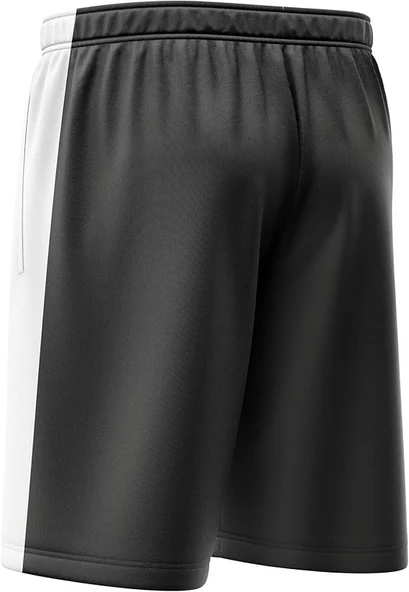 Siyah Beyaz Günlük Şort - Resim 2