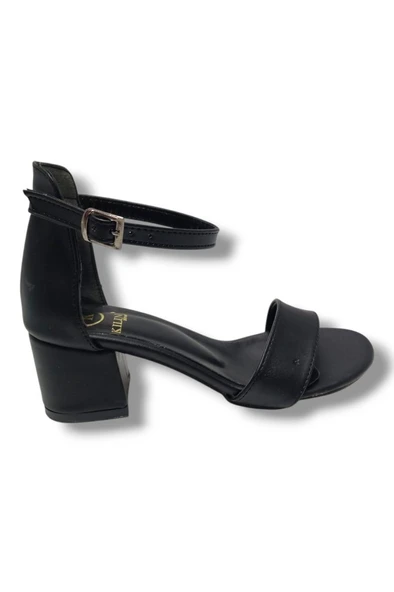 Kılınç 985-25 Deri Anatomik Tek Bant Kalın Topuk Kadın Sandalet - 5