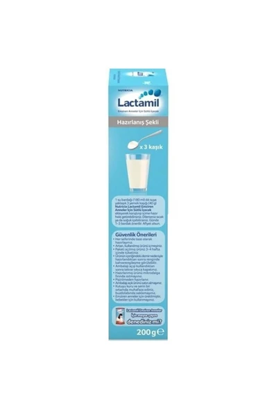 LACTAMİL Nutrıcıa Lactamil 200GR (Emziren Anneler İçin Sütlü İçeçek) (12 Li Set) - 5