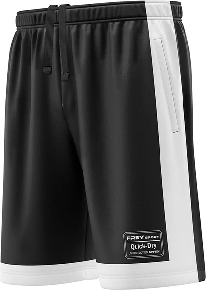 Siyah Beyaz Günlük Şort ürün görseli