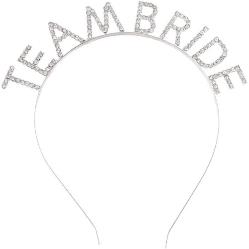 Gümüş Kaplama Kristal Taşlı Team Bride Taç TdrTR