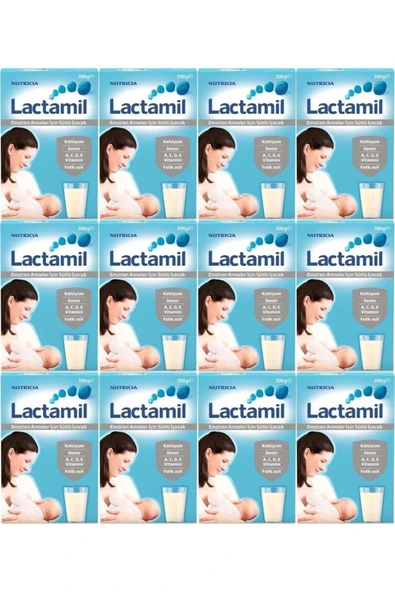 LACTAMİL Nutrıcıa Lactamil 200GR (Emziren Anneler İçin Sütlü İçeçek) (12 Li Set)