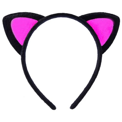 Sevimli Kedi Kulak Pofuduk Kedi Taç Şeker Pembe TdrTR