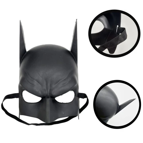 Siyah Çocuk Batman Maskesi Lastikli TdrTR