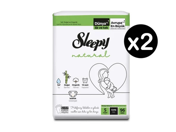Sleepy Natural Bebek Bezi 5 Numara Junior Ultra Fırsat Paketi 192 Adet - 2