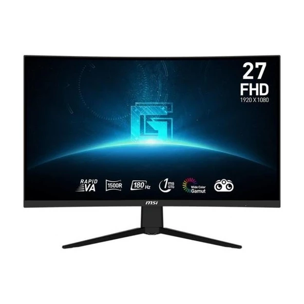 MSI G27C3F 27" 1 ms Full HD Curved 180 Hz Oyuncu Monitörü