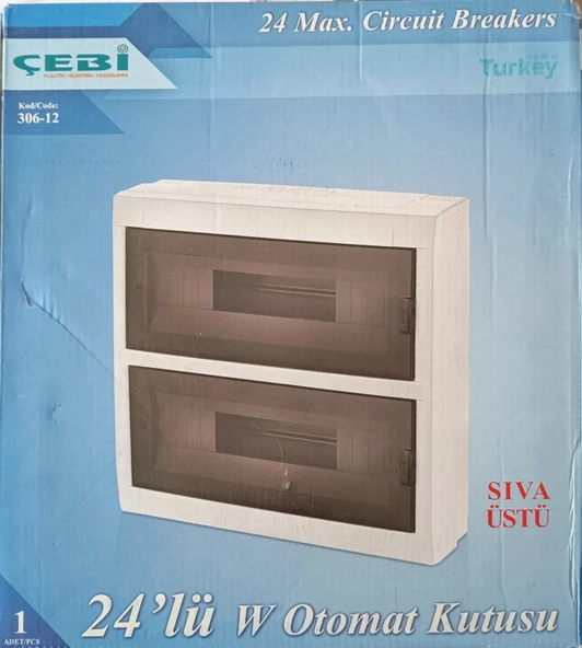 ÇEBİ 24LÜ SIVA ÜSTÜ W OTOMAT (SİGORTA) KUTUSU - 2