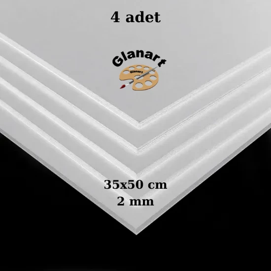 35x50 cm fotoblok 2mm kalınlık 4 lü paket (maket kartonu )