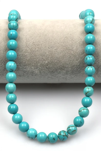 Turkuaz Doğal Taş Dizi 8 mm Küre Kesim - Resim 2