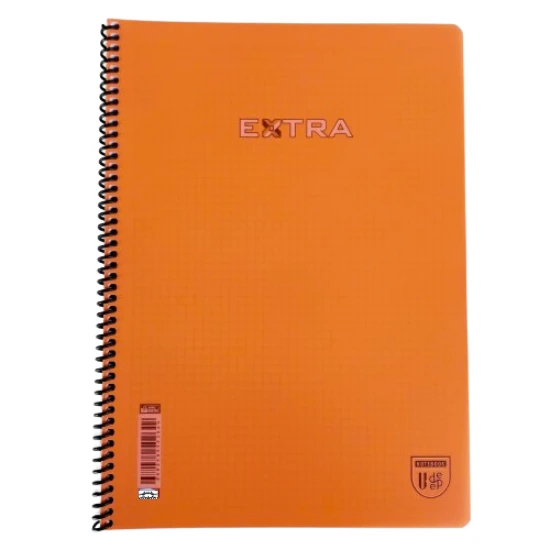 kareli 96 yaprak spiralli defter plastik kapak a4 boy - 7