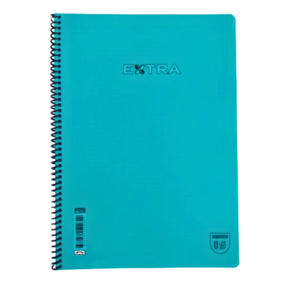 kareli 96 yaprak spiralli defter plastik kapak a4 boy - 8
