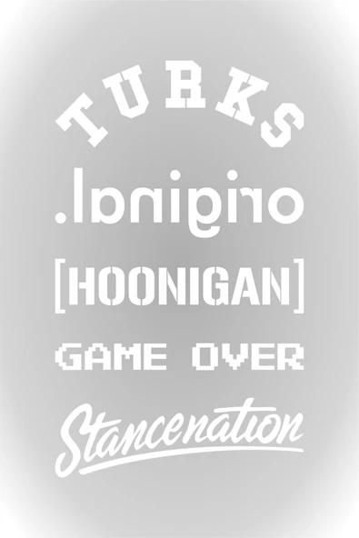 Oto Arka Cam Sticker  40*20 Cm BEYAZ MODEL:41 ürün görseli 1