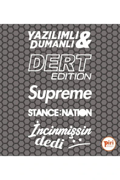 Oto Arka Cam Sticker  40*20 Cm BEYAZ MODEL:35 ürün görseli 1