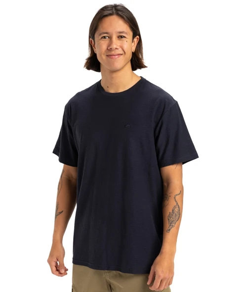 Quiksilver Slub Roundneck Erkek Lacivert Kısa Kollu Tişört EQYKT04377 Lacivert
