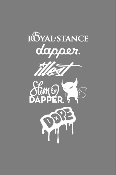 Oto Arka Cam Sticker  40*20 Cm BEYAZ MODEL:15 ürün görseli 1