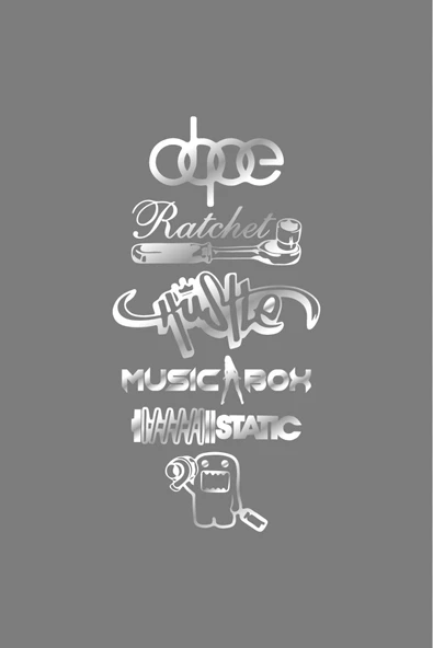 Oto Arka Cam Sticker  40*20 Cm BEYAZ MODEL:48 ürün görseli 1