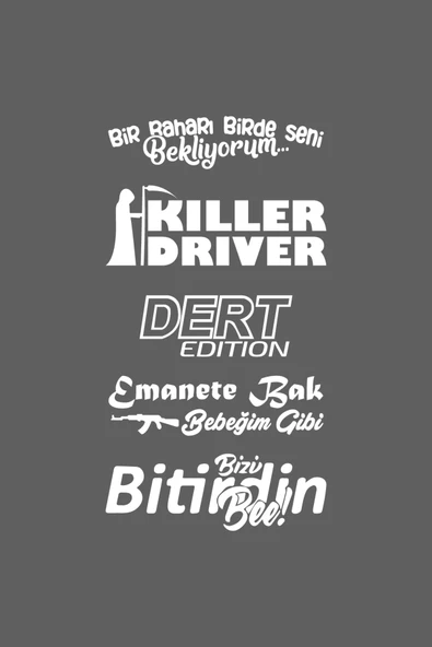 Oto Arka Cam Sticker  40*20 Cm BEYAZ MODEL:11 ürün görseli