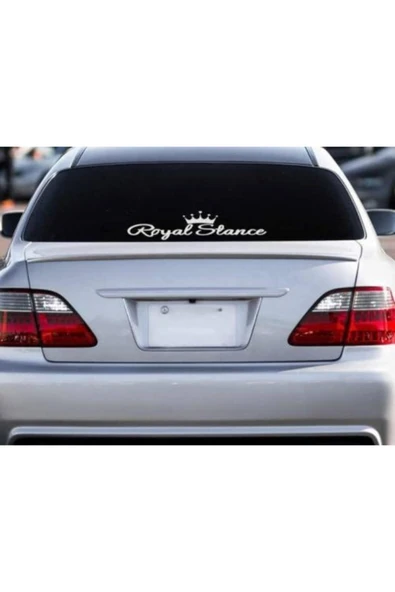 Oto Arka Cam Sticker  40*20 Cm BEYAZ MODEL:36 ürün görseli 1