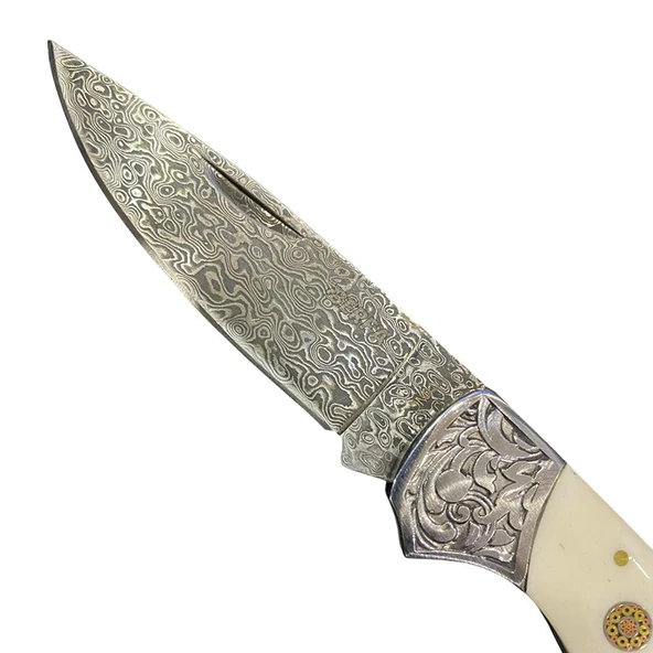 Berfa Cep Çakısı DM-11 Damascus